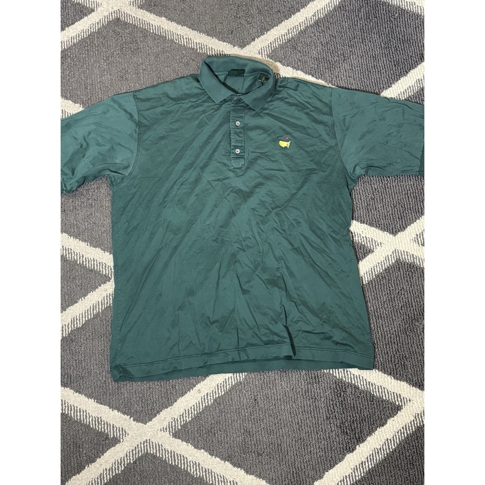 Bobby Jones Polo Shirt Men XL Dark Green Performance Masters Collection ITALY 54